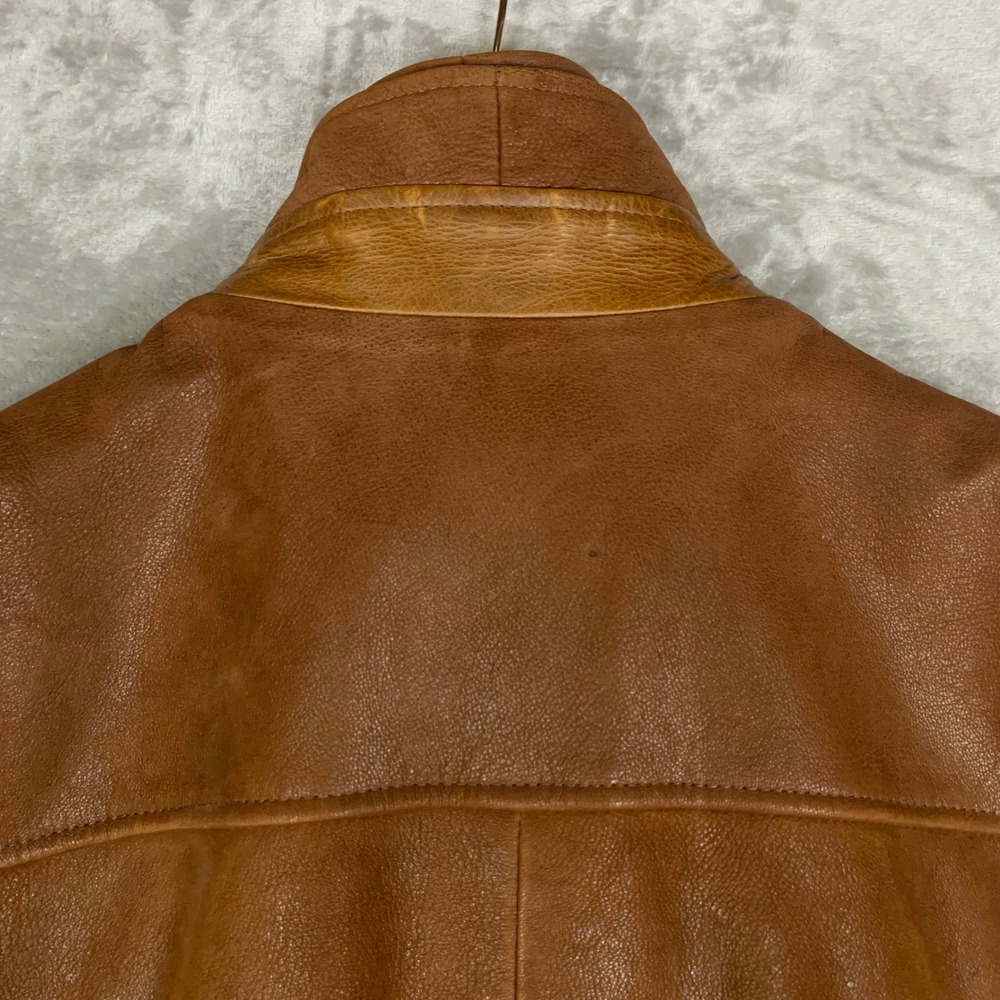 Lone Pine Aspen American Made Leather Jacket Mens 40 Brown Field Rancher Bomber - Picture 12 of 16